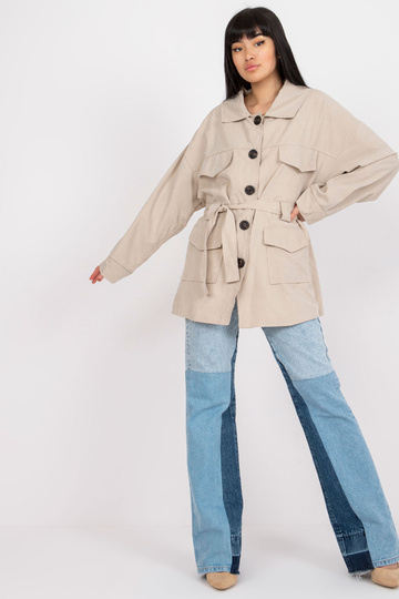 Smėlio spalvos trumpas...