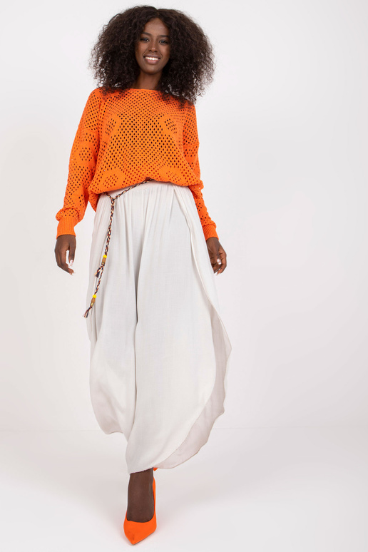 Smėlio spalvos erdvios plačios kelnės...