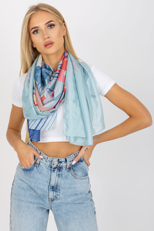 Mėlynas plonas įvyniojimas su spauda