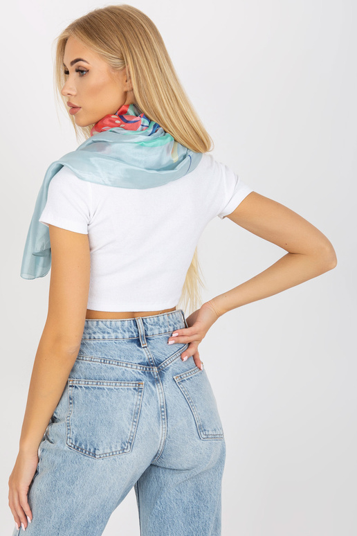 Mėlynas plonas įvyniojimas su spauda