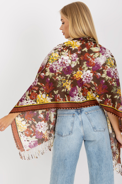 Ruda moteriška gėlėta juostelė