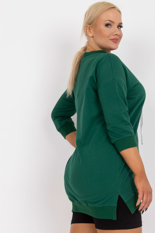 Tamsiai žalia megztinio tunika,... Tamsiai žalia megztinio tunika,...