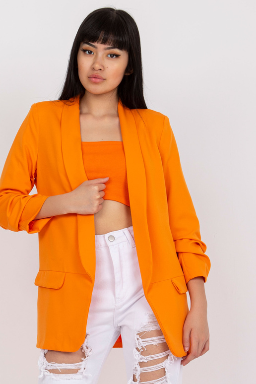 Šviesiai oranžinis moteriškas švarkas... Šviesiai oranžinis moteriškas švarkas...