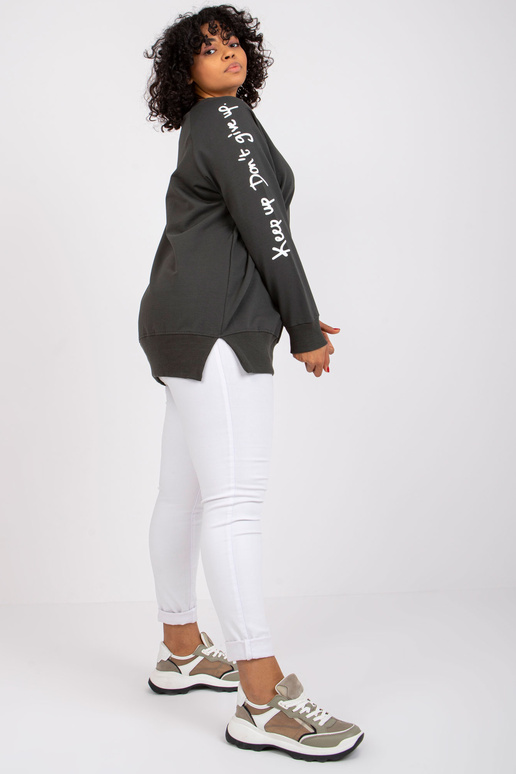 Chaki medvilnės megztinių tunika... Chaki medvilnės megztinių tunika...