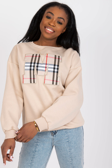 Smėlio spalvos megztinis be... 2