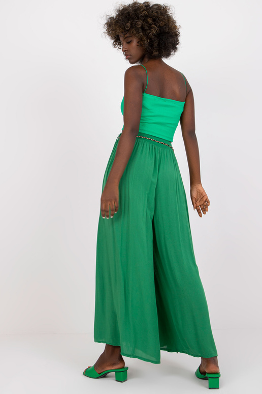 Žalios plačios palazzo kelnės Surie...