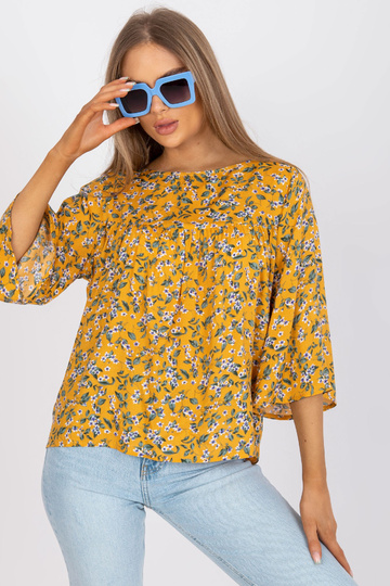 Geltona palaidinė su gėlių... 2