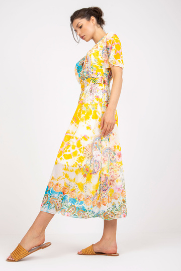 Geltona midi suknelė su... 2