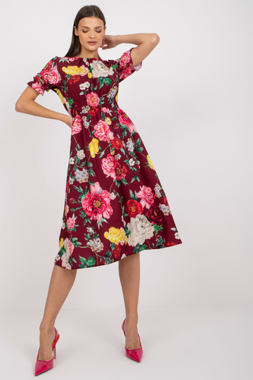 Bordo spalvos gėlėta...