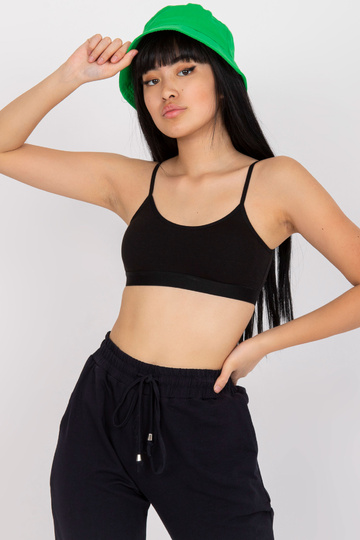 Juodas sportinis crop top... 2