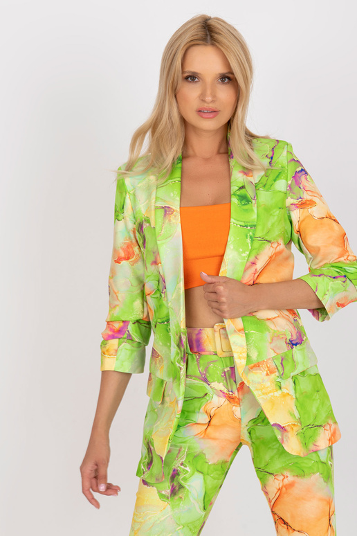 Šviesiai žalios spalvos rašto švarkas...