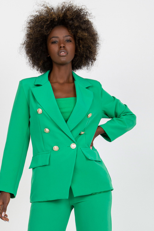 Žalias klasikinis švarkas su dvigubu... Žalias klasikinis švarkas su dvigubu...