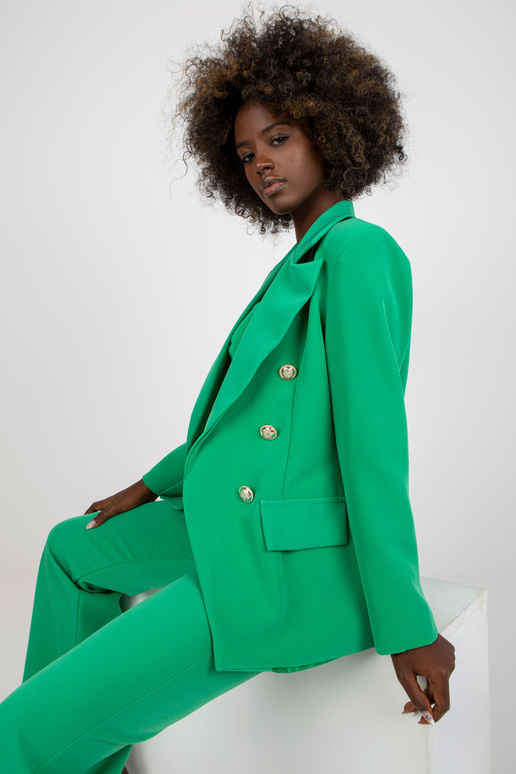 Žalias klasikinis švarkas su dvigubu... Žalias klasikinis švarkas su dvigubu...