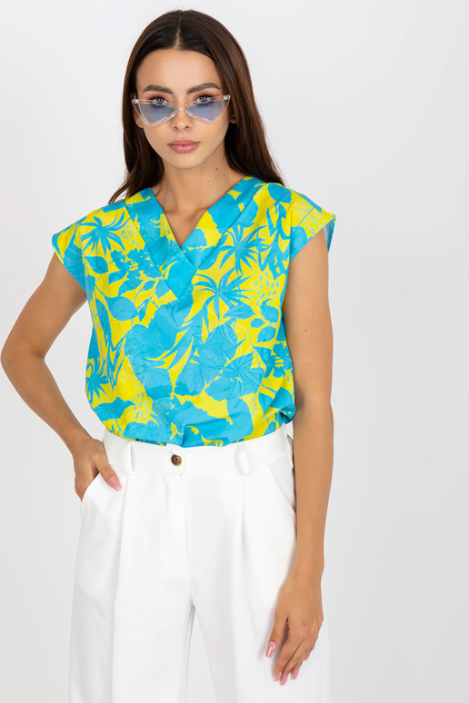 Mėlyna ir geltona palaidinė su raštu... Mėlyna ir geltona palaidinė su raštu...