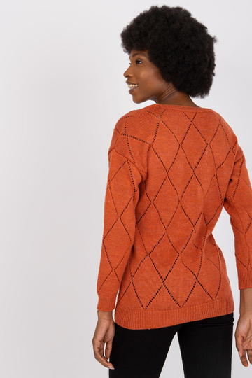 Tamsiai oranžinis megztinis... 2