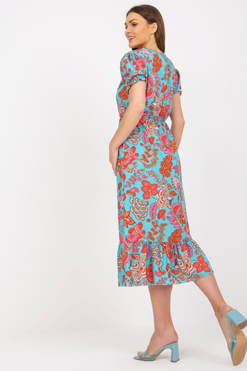 Mėlyna midi suknelė su... 2