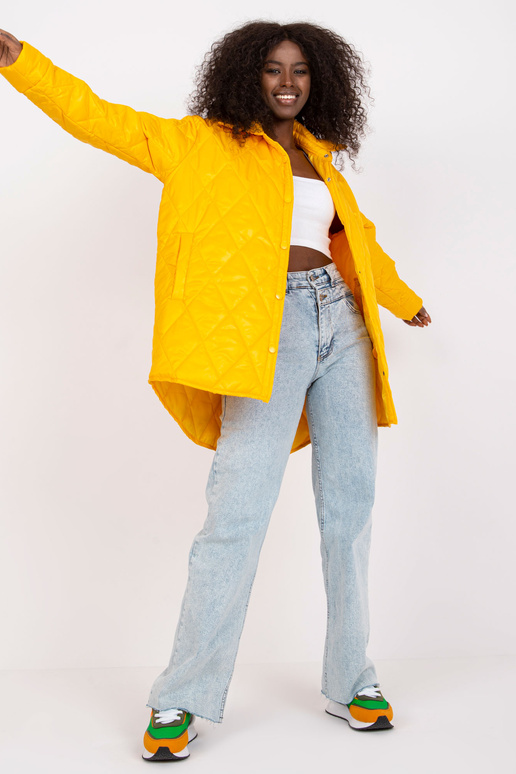 Tamsiai geltona moteriška pavasarinė...