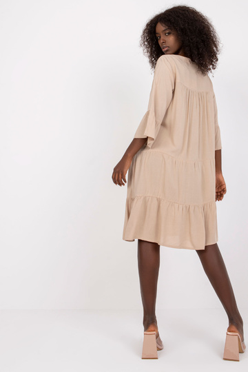 Smėlio spalvos suknelė su...