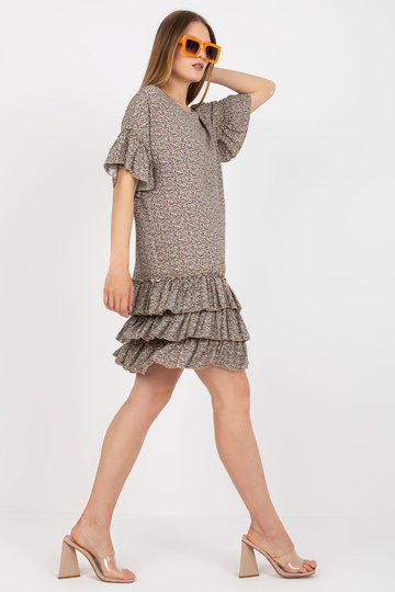 Smėlio spalvos mini suknelė...