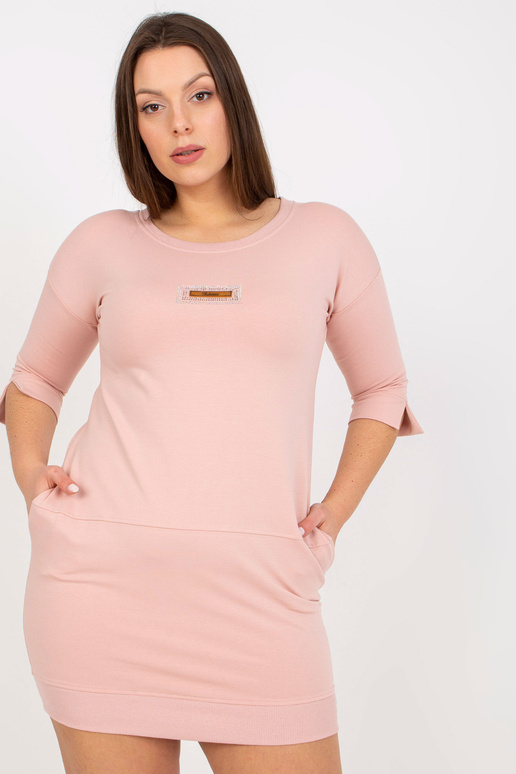 Dirty Pink Fit Plus Size mini suknelė... Dirty Pink Fit Plus Size mini suknelė...