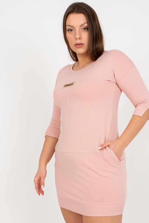 Dirty Pink Fit Plus Size mini suknelė... Dirty Pink Fit Plus Size mini suknelė...