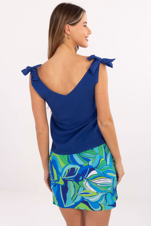 Tamsiai mėlynas V formos kaklelis RUE...