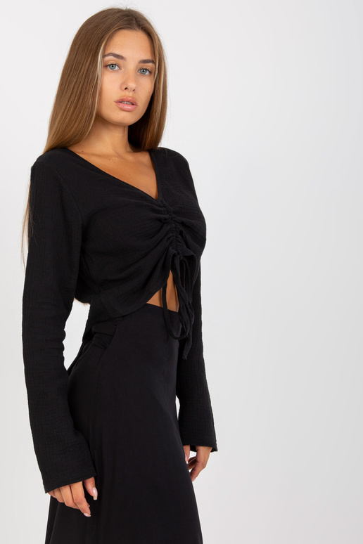 Juoda kasdienė muslino palaidinė iš...