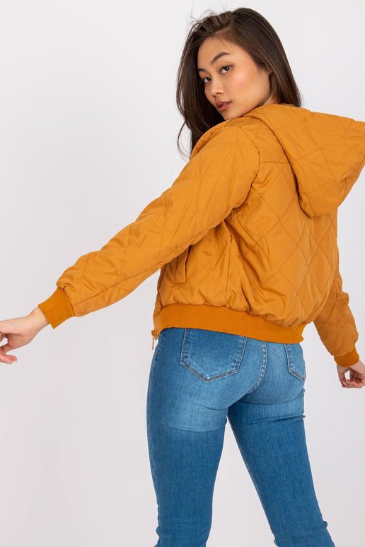 Tamsiai geltona trumpa striukė Larah