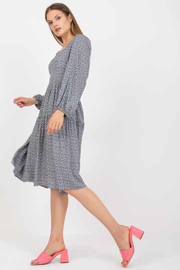 Mėlyna midi suknelė su... 2