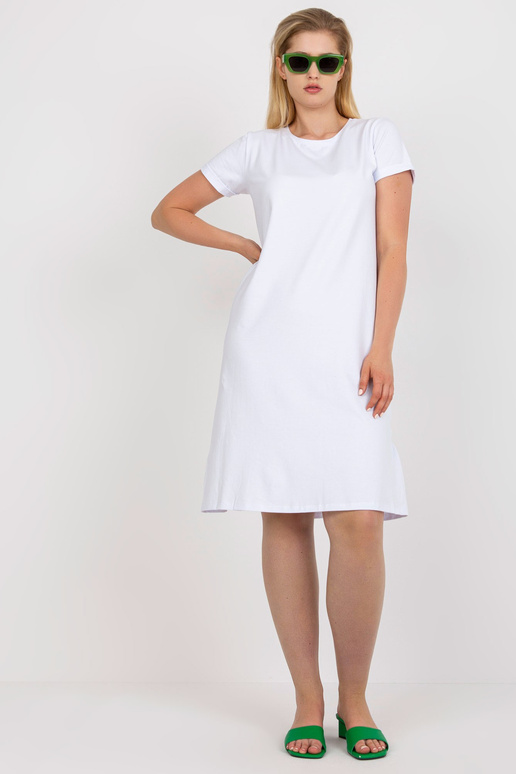 Balta medvilninė plius dydžio suknelė...