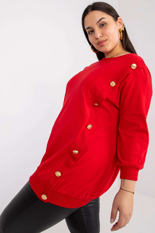 Raudona plius dydžio palaidinė su... Raudona plius dydžio palaidinė su...