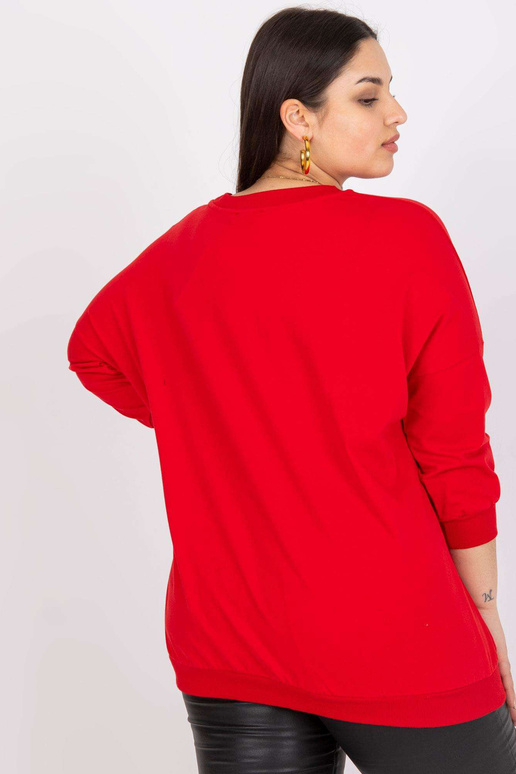 Raudona plius dydžio palaidinė su... Raudona plius dydžio palaidinė su...