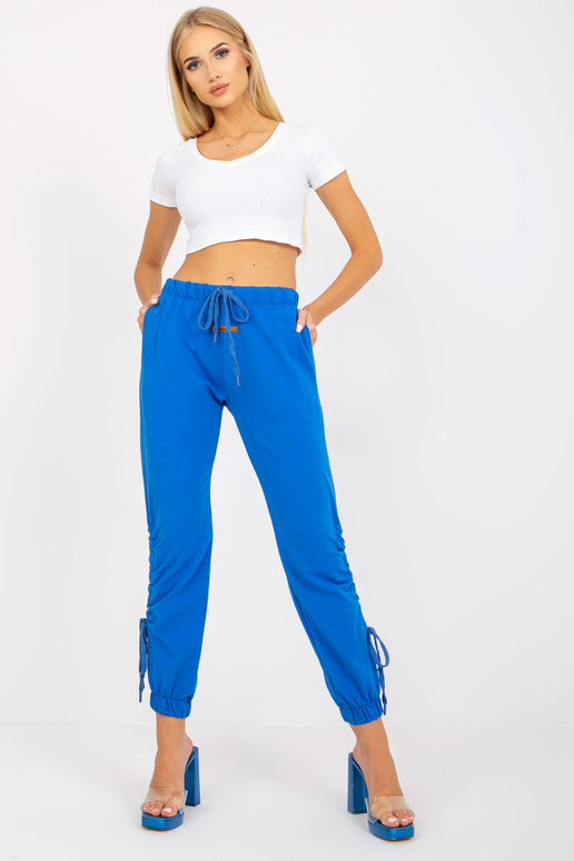 Mėlynos sportinės kelnės su aukštu...