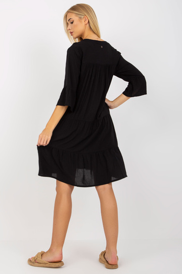 Juoda viskozės boho suknelė... 2