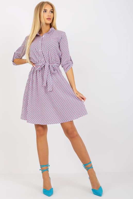 Balta ir rožinė laisvalaikio suknelė...