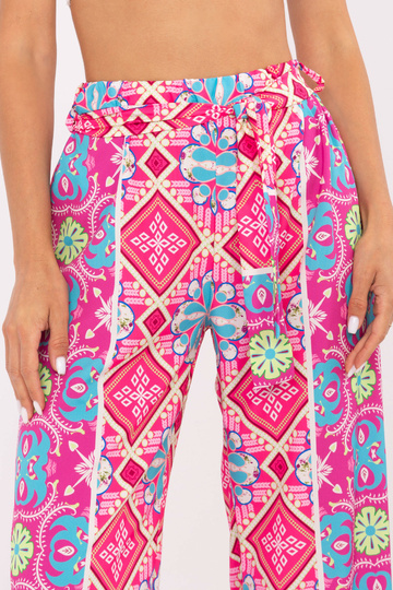 Plačios rožinės kelnės su... 2