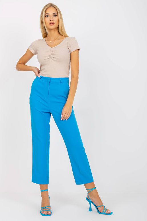 Mėlynos moteriškos kostiuminės kelnės...