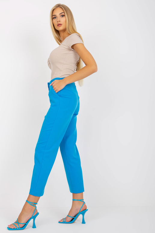 Mėlynos moteriškos kostiuminės kelnės...