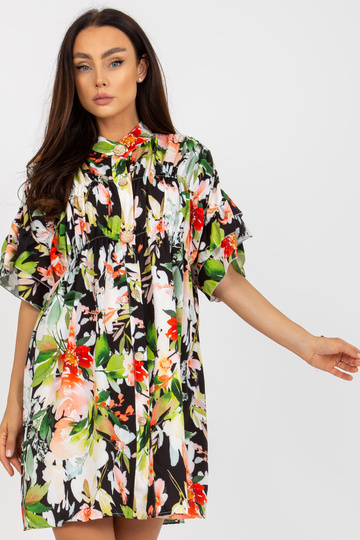 Juoda erdvi gėlėta suknelė...