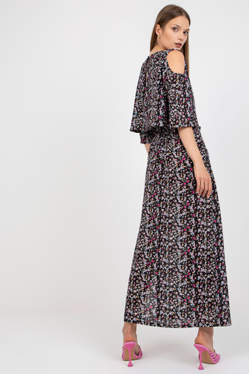 Juoda gėlėta maxi suknelė...