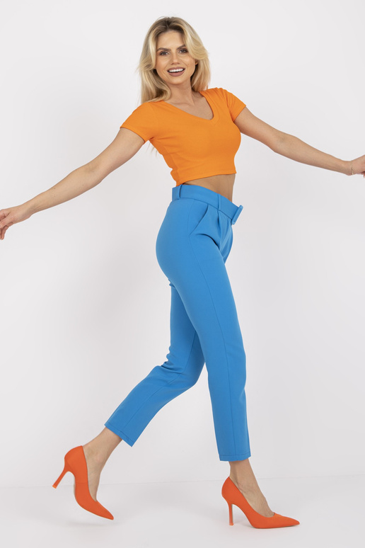 Mėlynos moteriškos kostiuminės kelnės...