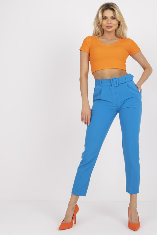 Mėlynos moteriškos kostiuminės kelnės...