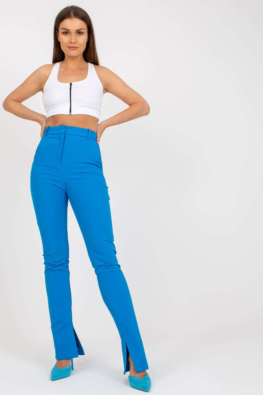 Baltas briaunotas crop top basic su...