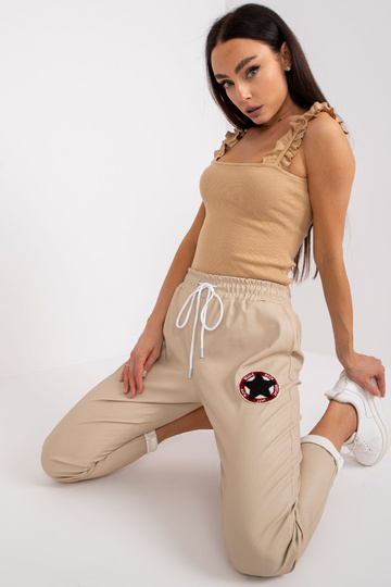 Smėlio spalvos kelnės iš... 2