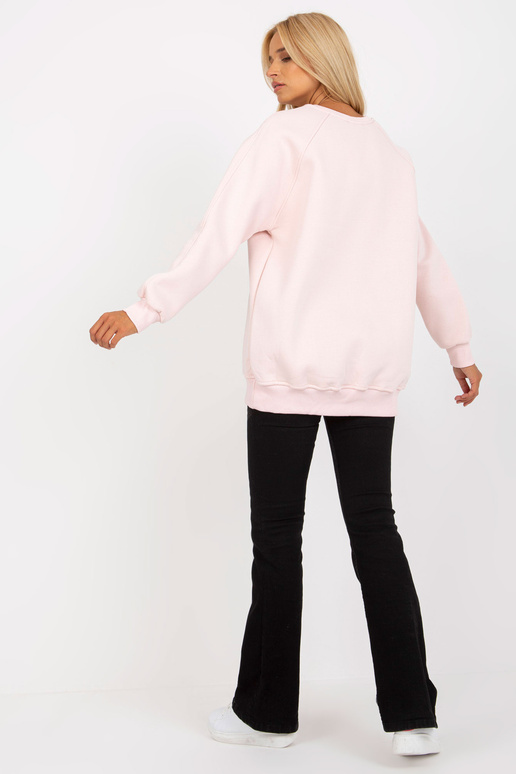 Šviesiai rožinis bazinis megztinis su... Šviesiai rožinis bazinis megztinis su...