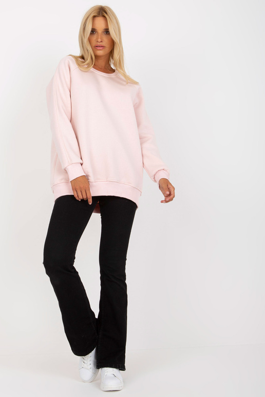 Šviesiai rožinis bazinis megztinis su... Šviesiai rožinis bazinis megztinis su...