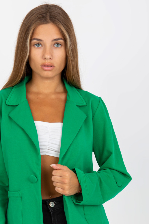 Žalias džemperis su kišenėmis RUE PARIS Žalias džemperis su kišenėmis RUE PARIS