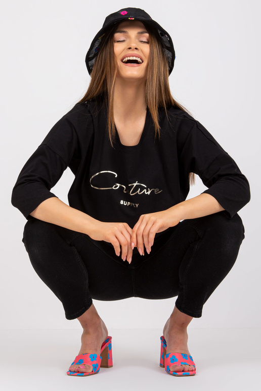 Juoda laisvalaikio palaidinė su...