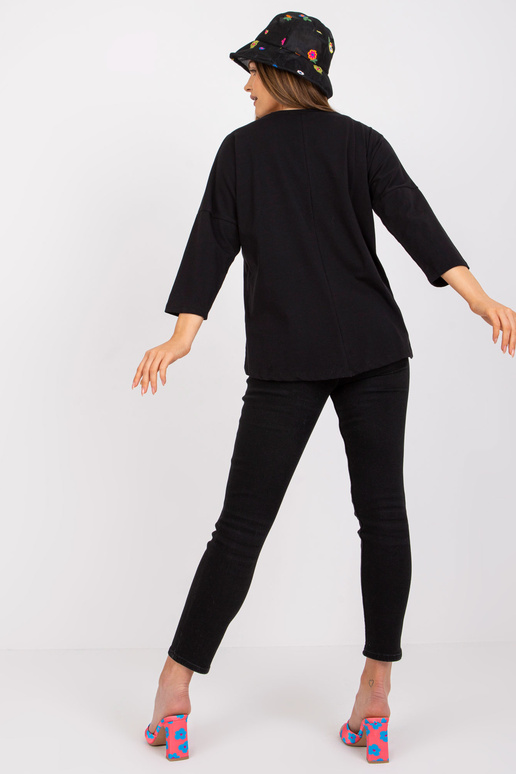 Juoda laisvalaikio palaidinė su...