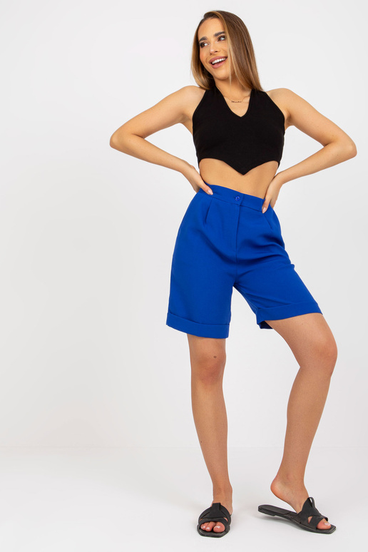 Kobalto elegantiški ilgo kostiumo šortai